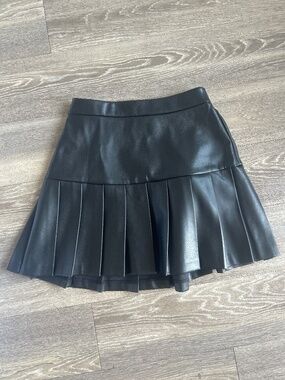 Bar III Faux Leather Mini Skirt